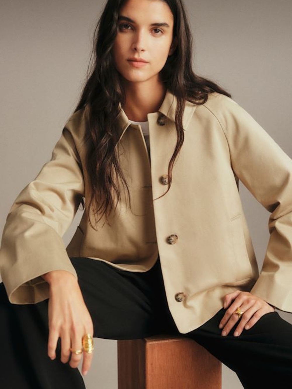 Sezane Bobby Jacket Light Beige Women's 4